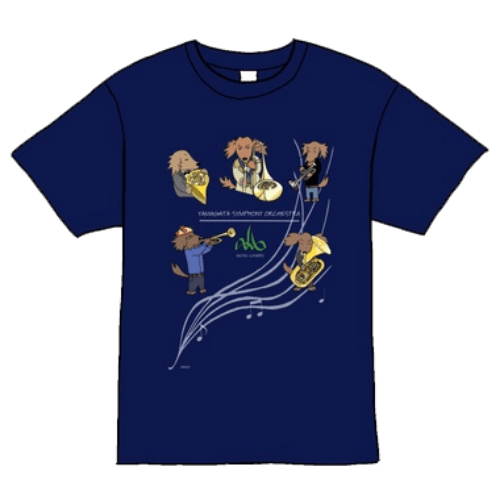 山響×いぬまるぜのコラボTシャツ 金管五重奏Ver.